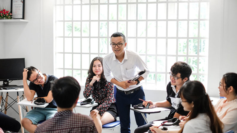 Các lớp học IELTS Vietop không quá 10 người, Đây cũng là điểm đem lại chất lượng đào tạo hiệu quả