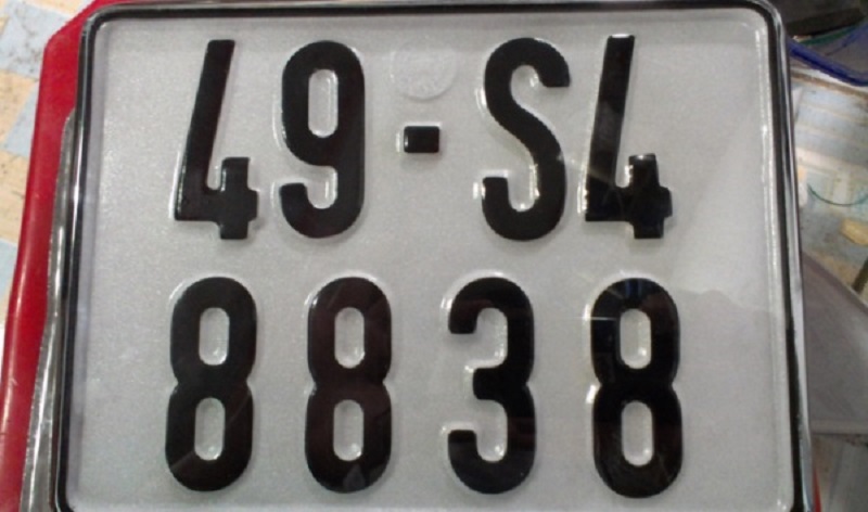 Number plate