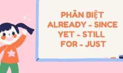 Phân biệt already - since - yet - still - for - just