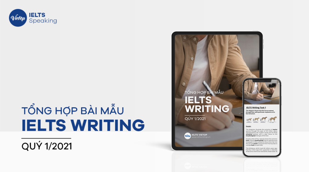 Tổng hợp bài mẫu đề thi IELTS Writing Quý 1/2021