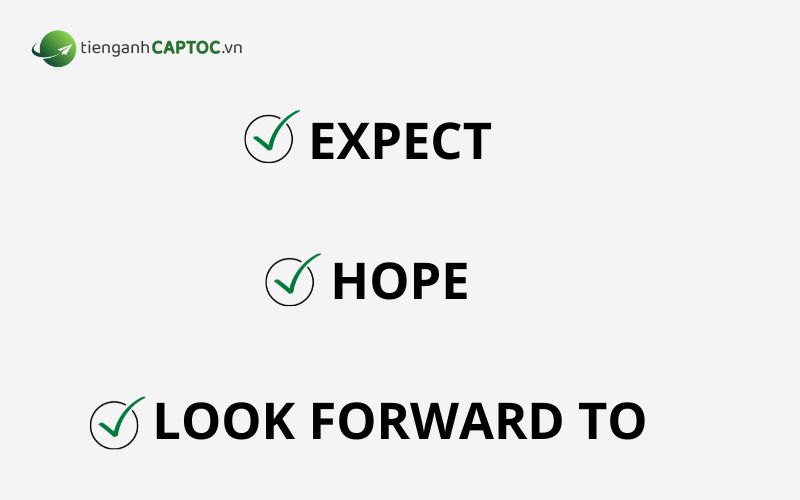 Phân biệt Expect, Hope và Look foward to 