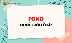Fond đi với giới từ gì trong tiếng Anh