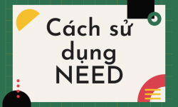 Cách dùng need trong tiếng Anh dễ nhớ nhất 