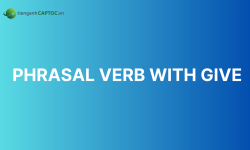 Học các phrasal verb with give thông dụng nhất