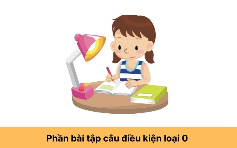 Phần bài tập câu điều kiện loại 0