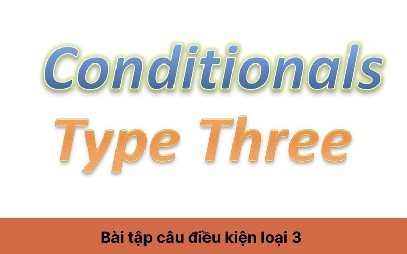 Bài tập câu điều kiện loại 2 3 - Bài tập câu điều kiện loại 3