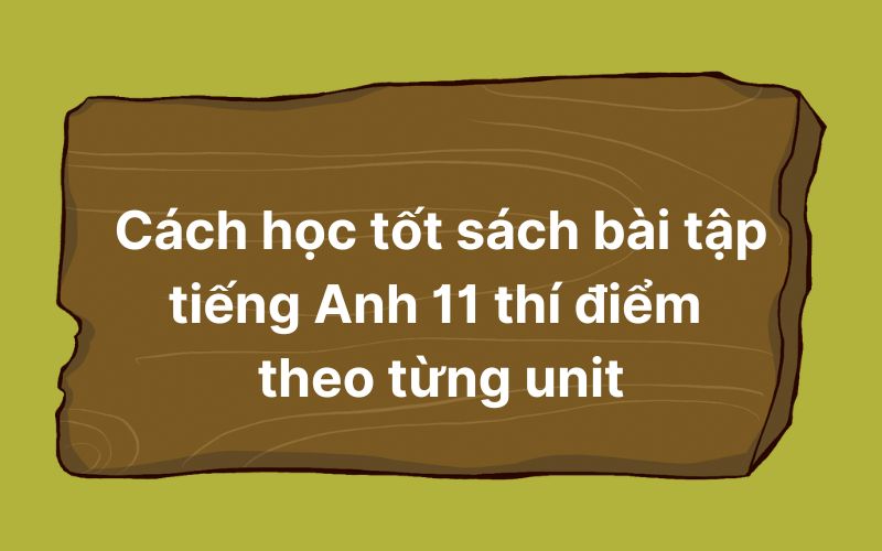 Cách học tốt sách bài tập tiếng Anh 11 thí điểm theo từng unit
