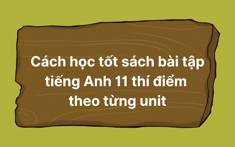 Cách học tốt sách bài tập tiếng Anh 11 thí điểm theo từng unit